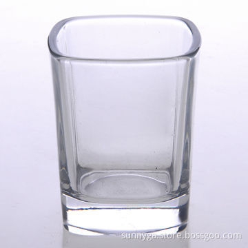 Square Machine Pressed Shot Glass with 72mL Capacity, 61mm Height